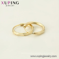 97227 xuping simple style 14k gold color elegant high quality ladies hoop earrings